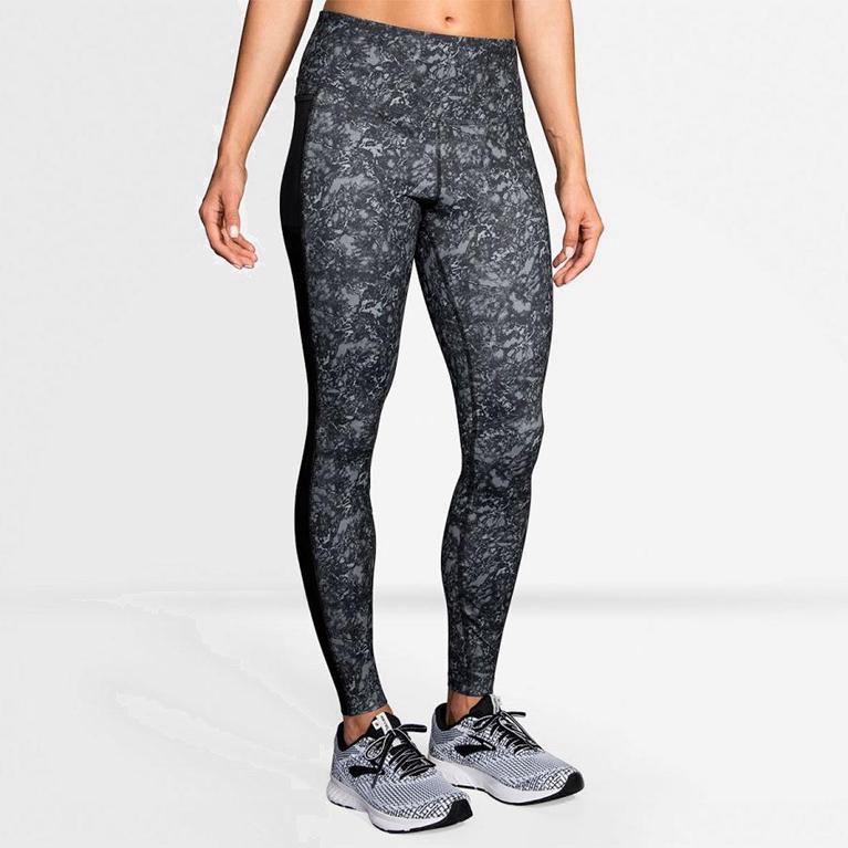 Brooks Greenlight Running Leggings Dame Online - Grå - Norge (PGX362017)